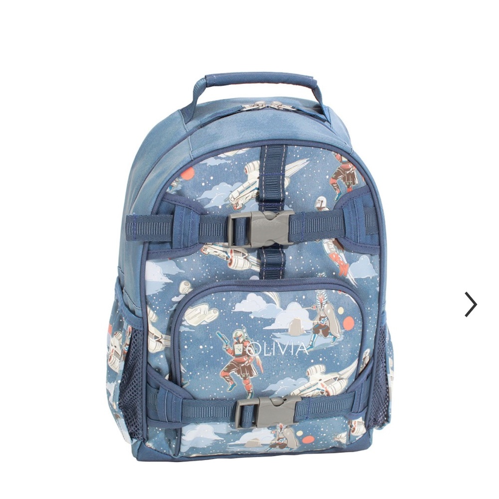 Pottery Barn Kids The Mandalorian glow in the dark backpack